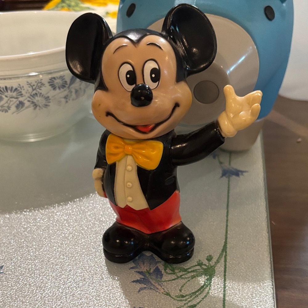Disney Mickey Mouse Figurine - Black, Red, and Yellow